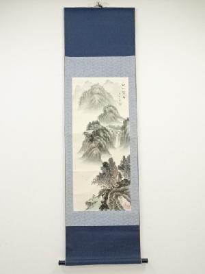 作家物　中国山水　肉筆紙本掛軸